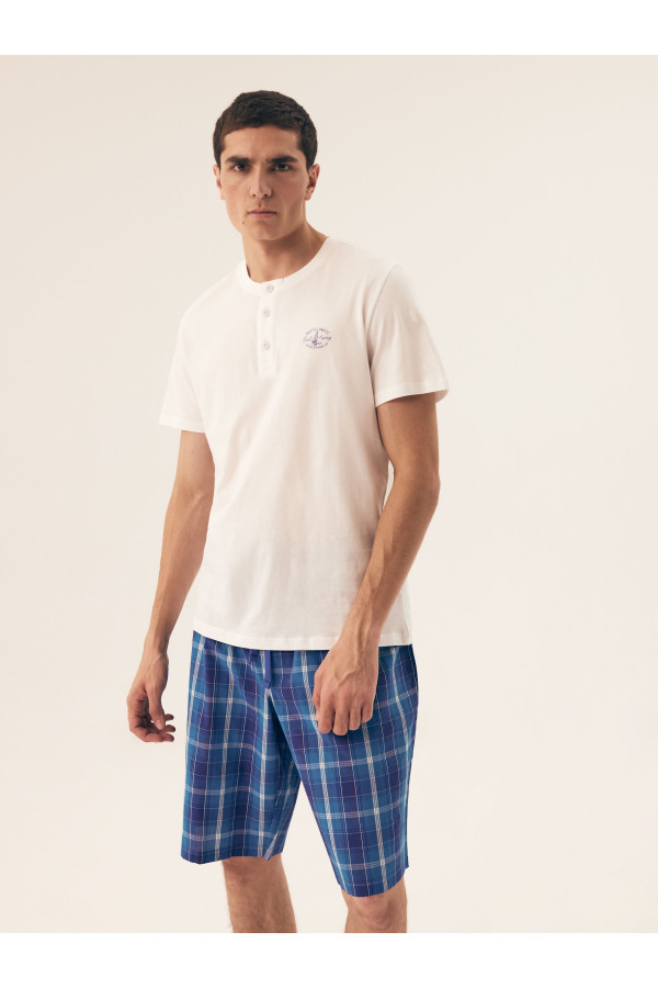 Pižama Dock 42616 Balta - balta