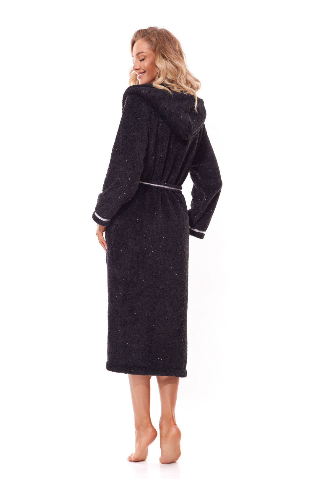 Chalatas Soft Long 2322 Juoda