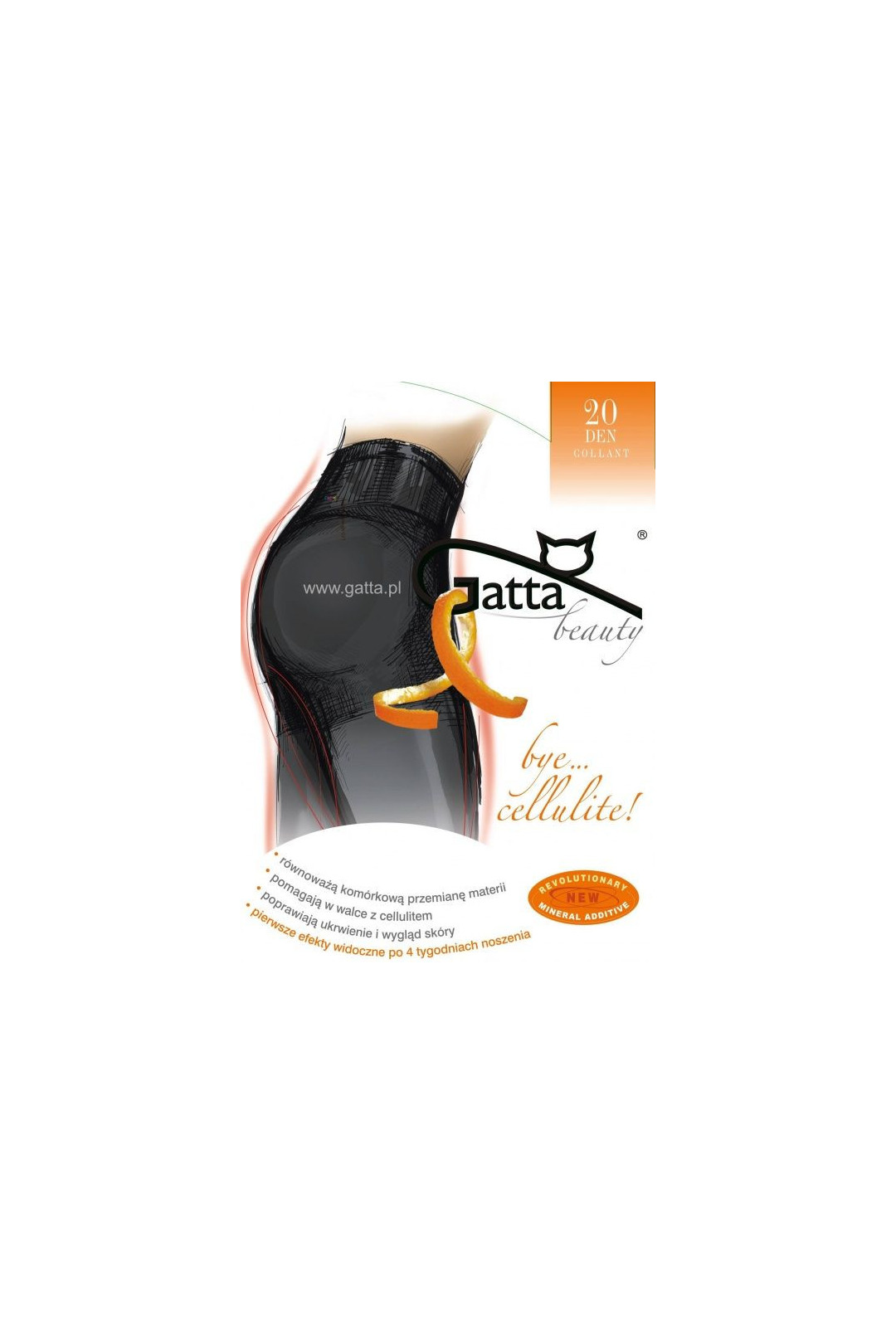 Pėdkelnės   koreguojančios Bye Cellulite 20 DEN - juoda