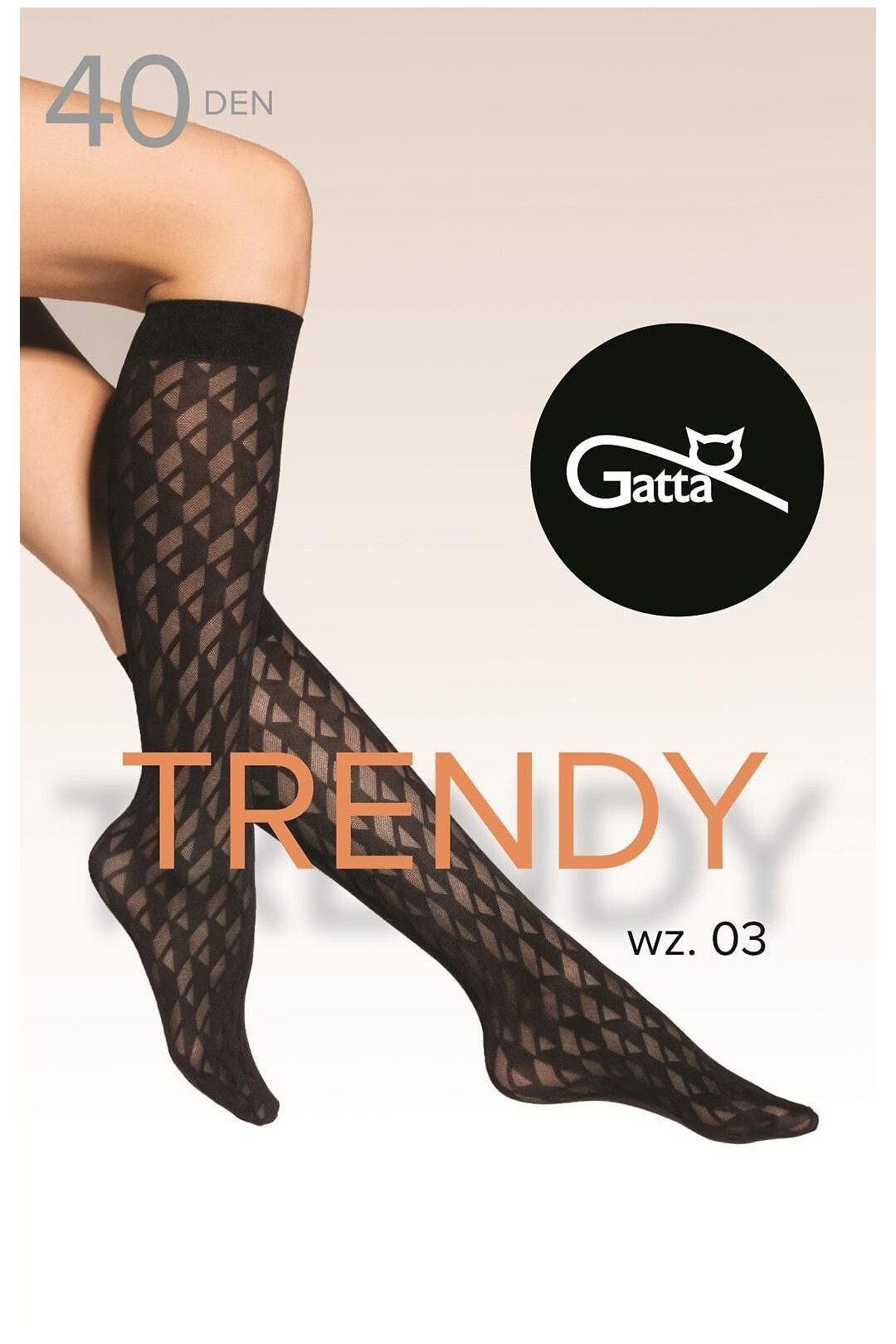 Kojinės iki kelių Trendy Line Knee 03