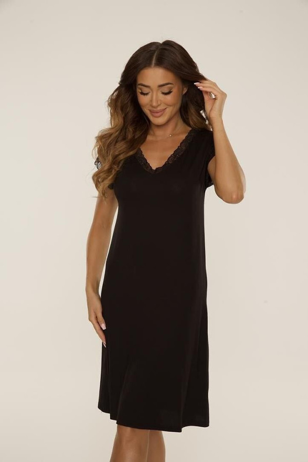 Naktiniai marškiniai Hazel 816 Juoda - juoda