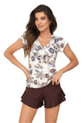 Pižama Naomi 1/2 Brown