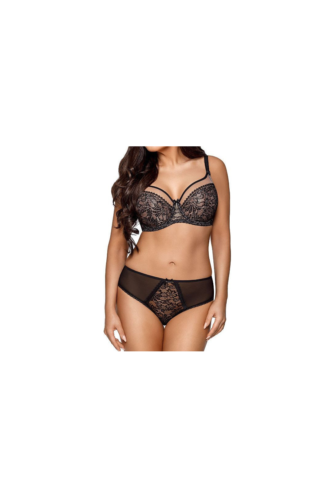 Liemenėlė Crystal Soft 1396 Juoda