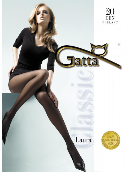 Pėdkelnės Gatta Laura 20DEN Nero–LiviaCorsetti LT–Pėdkelnės lygios
