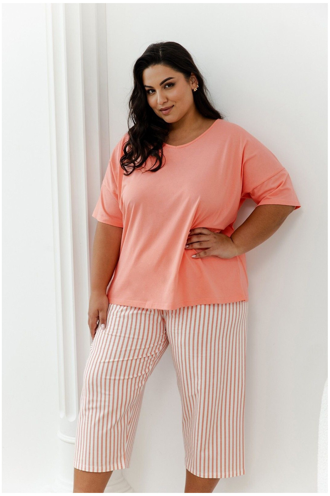Pižama Eloise 3376 Abrikoso