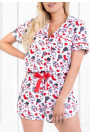 Pižama Best Wishes White-Red–LiviaCorsetti LT–Pižamos moterims