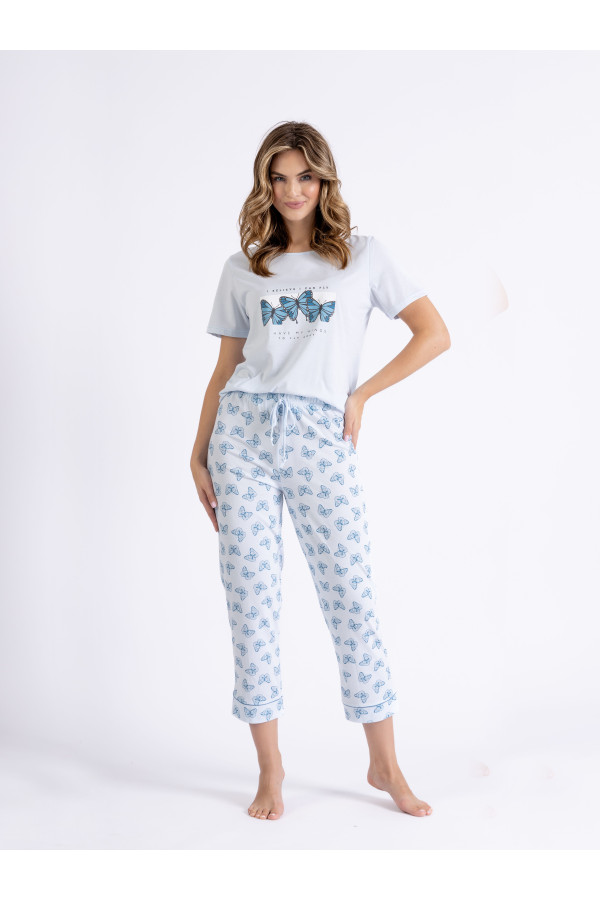 Pižama Solin 1444 - žydra