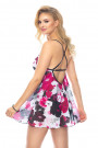 Akira II Babydoll Flowers + stringai Flowers–LiviaCorsetti LT–Naktinukai