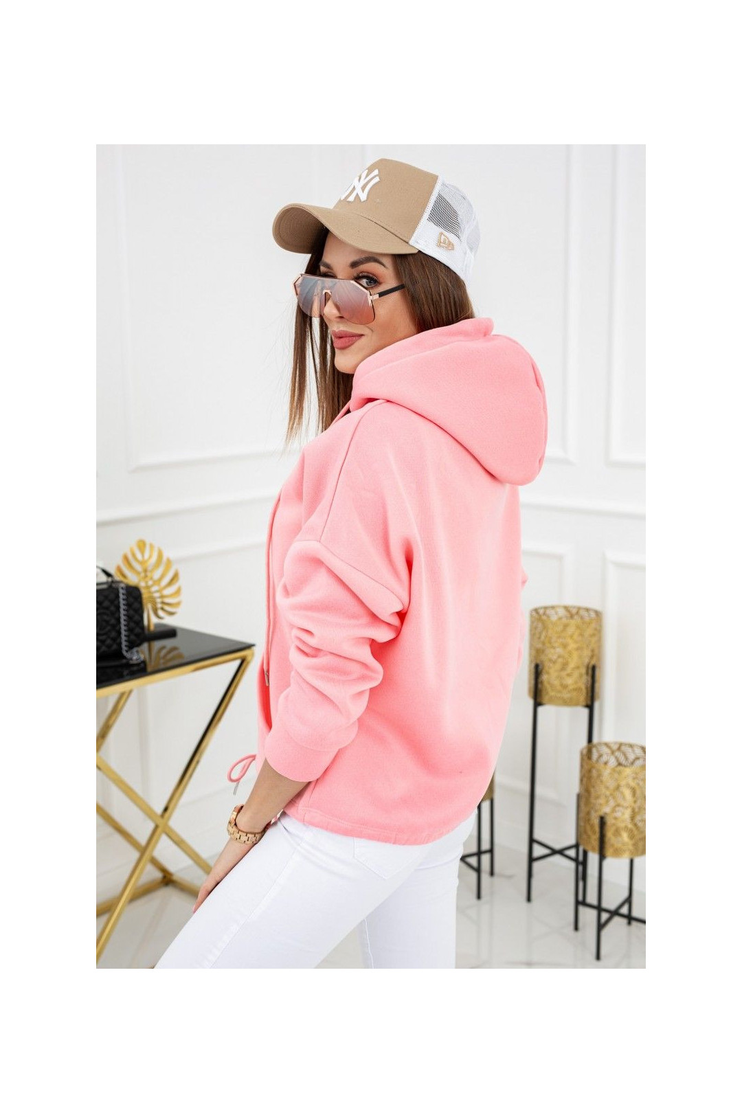 palaidinė su gobtuvu Noemi WJ8890 Flamingo