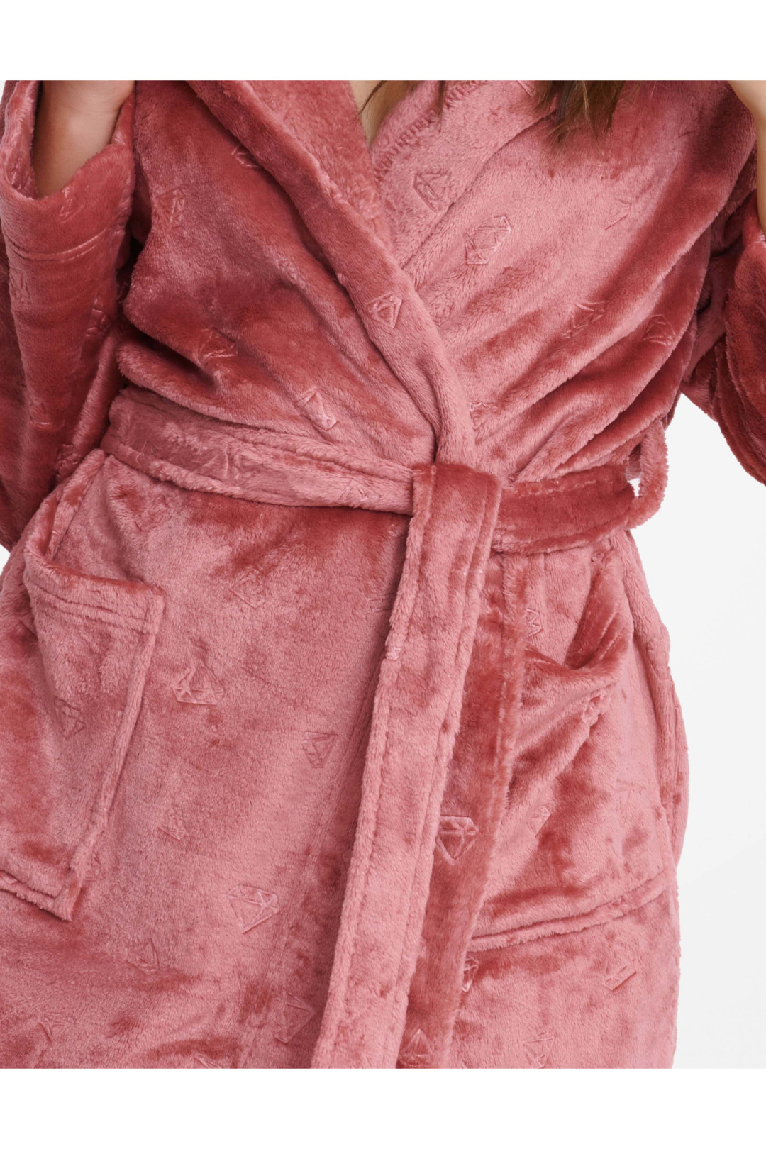 Chalatas Glossy 41066-39X Rožinė