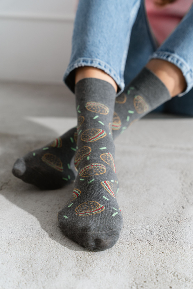 Kojinės Hamburgers 078-164 melandžas Pilka