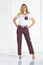 Pižama Vivienne White-Red White-Red–LiviaCorsetti LT–Pižamos moterims