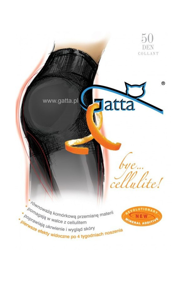 Pėdkelnės koreguojančios Bye Cellulite 50 DEN - juoda