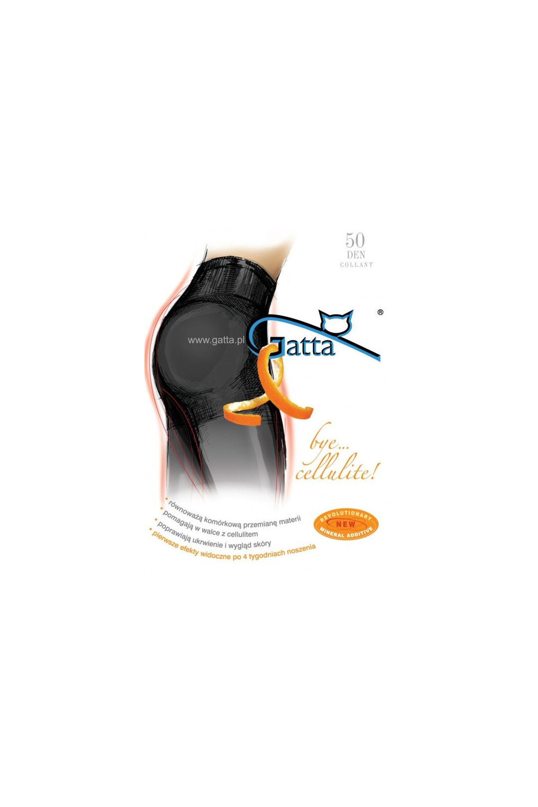 Pėdkelnės   koreguojančios Bye Cellulite 50 DEN - fumo