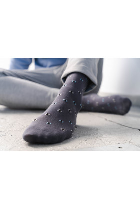 Vyriškos kojinės Perfect Man W491 - Purple Purpurinė (violetinė)–LiviaCorsetti LT–Kojinės vyrams