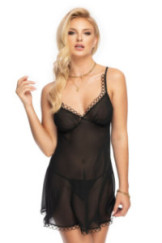 Naktinukai Sadia Babydoll Juoda