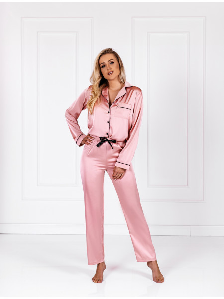 Pižama Classic Look Pink Rožinė (Pink)–LiviaCorsetti LT–Pižamos moterims