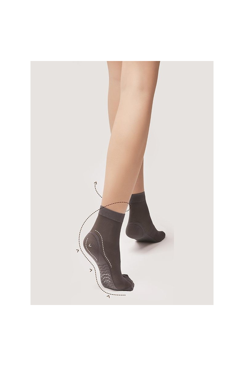 Kojinės Kūno triko Care Massage 40 den - pilka