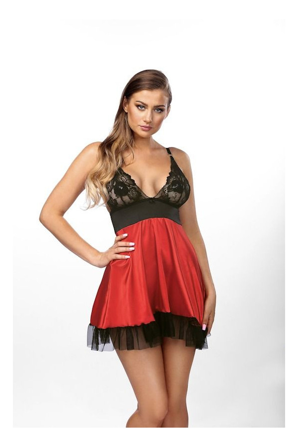 Naktinukai Lisbeth - raudona/juoda