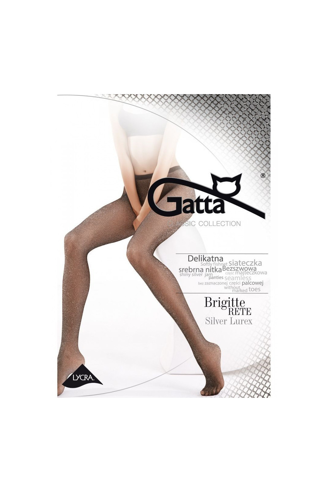 Pėdkelnės   Brigitte 02 Rete (Sidabrinė nić)
