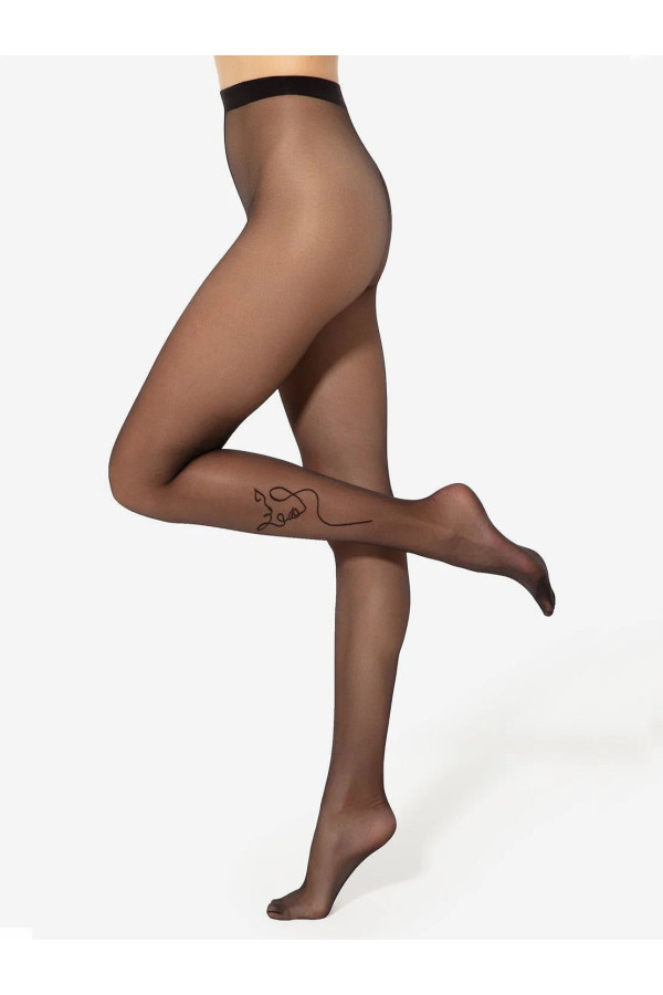 Pėdkelnės Tattoo 07 Juoda - juoda