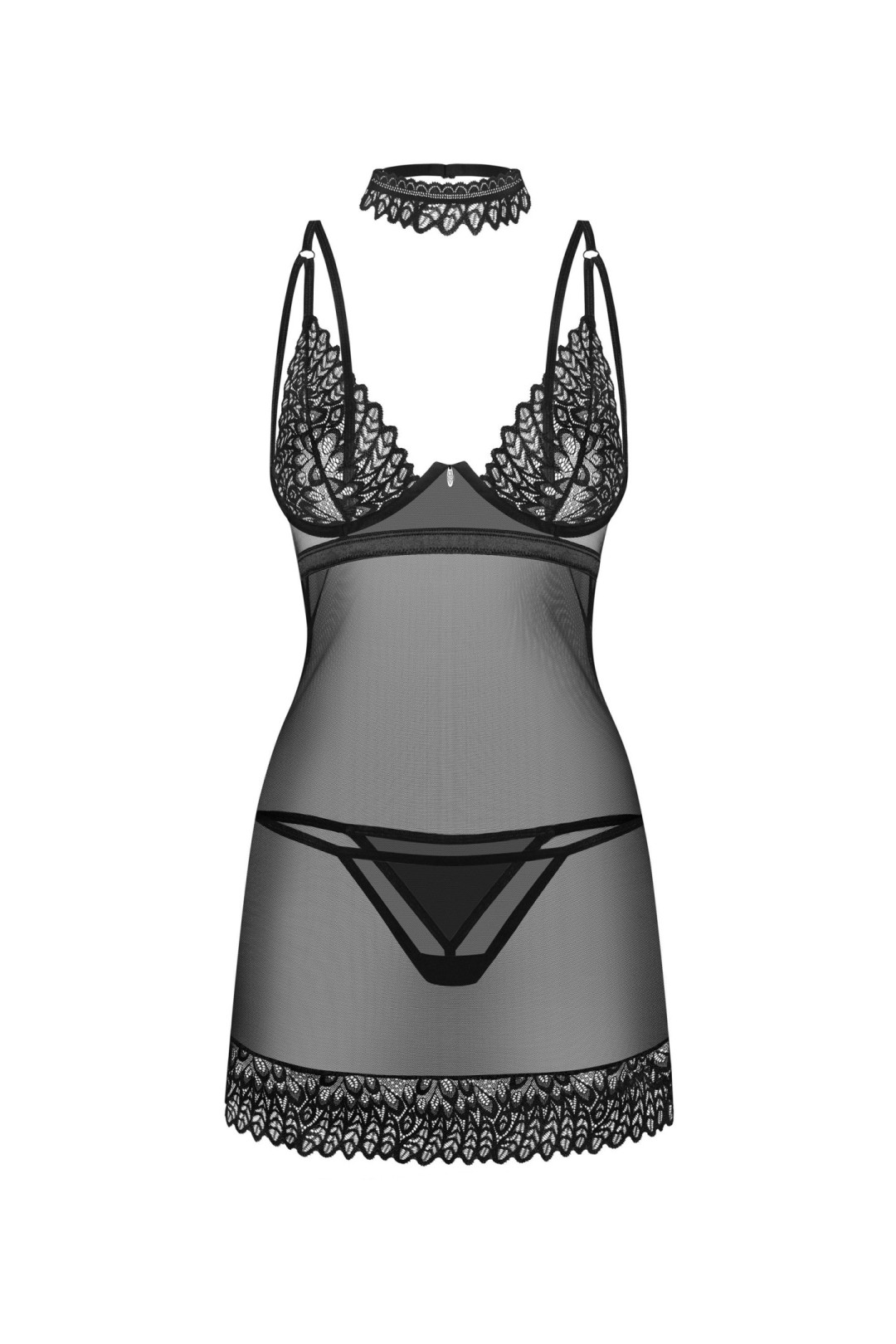 Naktinukai Donarella Chemise + Siaurikės (stringai)