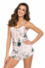 Pižama Nelly 1/2 Dark Beige–LiviaCorsetti LT–Pižamos moterims