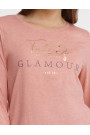 Pižama Glam 40936-39X Rožinė su pilka–LiviaCorsetti LT–Pižamos moterims