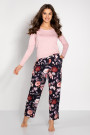 Hipoalerginė Pižama Chance  Pink-Navy–LiviaCorsetti LT–Pižamos moterims
