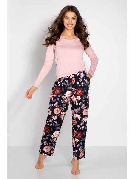 Hipoalerginė Pižama Chance  Pink-Navy–LiviaCorsetti LT–Pižamos moterims