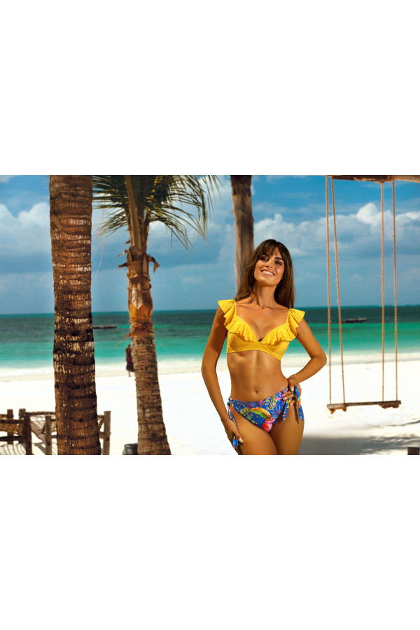 Maudymosi kostiumėlis L2564/4 - geltona/mėlyna