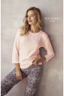 Pižama 2992 01 Pink Ribbed–LiviaCorsetti LT–Pižamos moterims