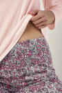 Pižama 2992 01 Pink Ribbed–LiviaCorsetti LT–Pižamos moterims