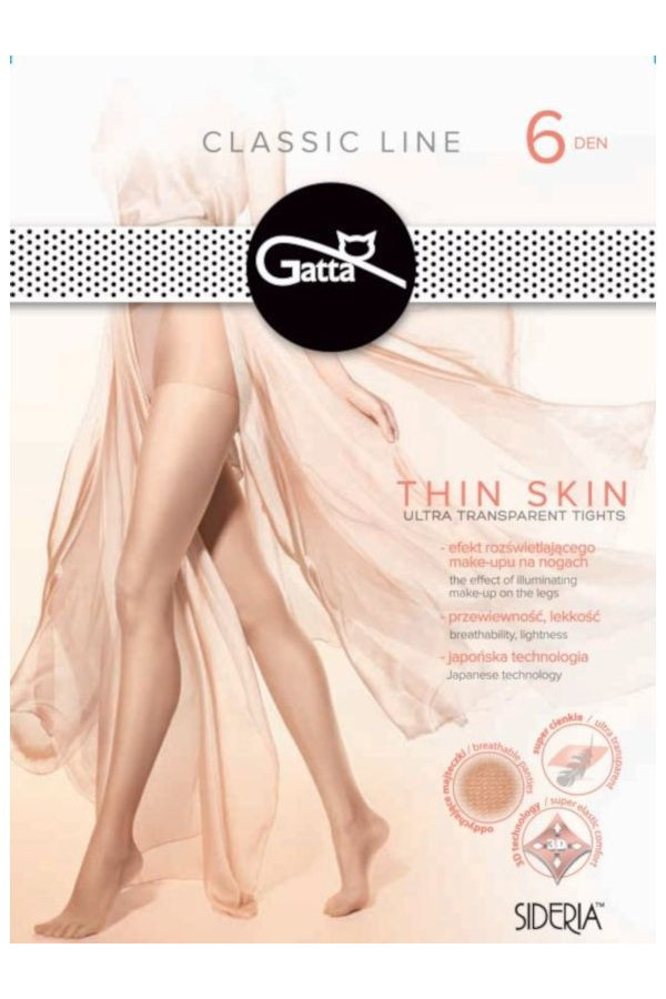 Pėdkelnės Thin Skin 6 DEN - golden