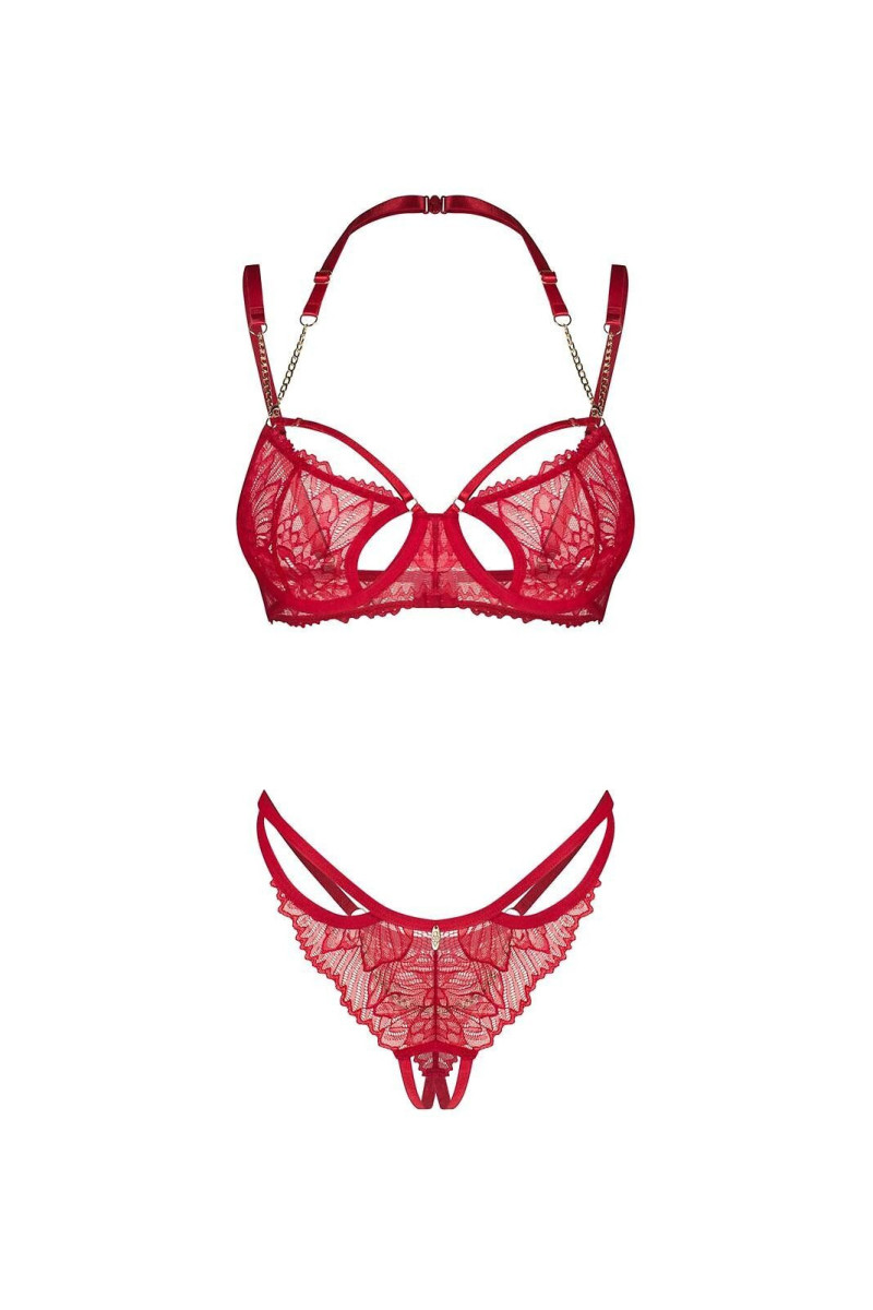 Komplektas Matildea Crotchless komplektas