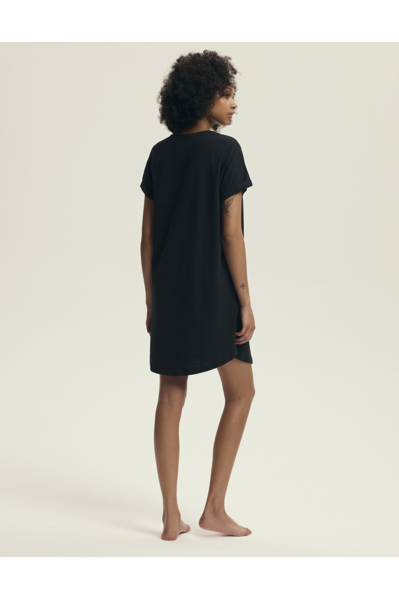 Naktiniai marškiniai Dairoku 43729 Juoda