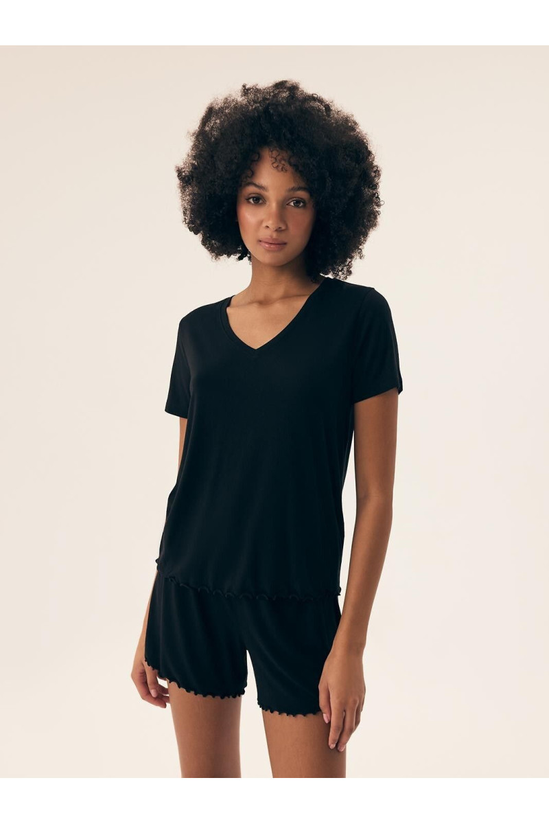 Pižama Noves 43022 Juoda