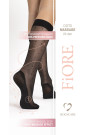 Kojinės iki kelių Dots Massage 20 Den Black Juoda–LiviaCorsetti LT–Puskojinės