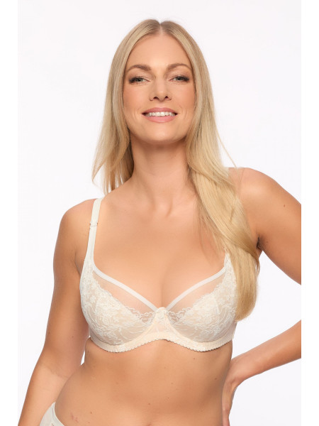 Liemenėlė Nellie 1282 Ecru–LiviaCorsetti LT–Pusiau kietais kaušeliais