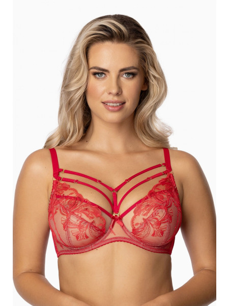 Liemenėlė 1305 Raudona–LiviaCorsetti LT–Minkštos Liemenėlės