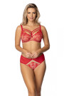 Liemenėlė 1305 Raudona–LiviaCorsetti LT–Minkštos Liemenėlės