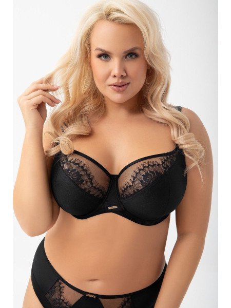 Liemenėlė Evia K937 Juoda–LiviaCorsetti LT–Minkštos Liemenėlės