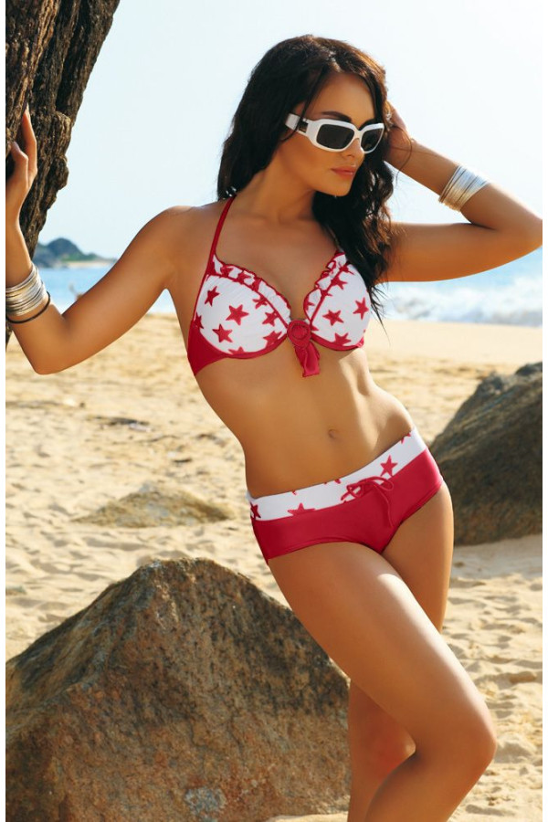 Maudymosi kostiumėlis Luiza (2) - raudona